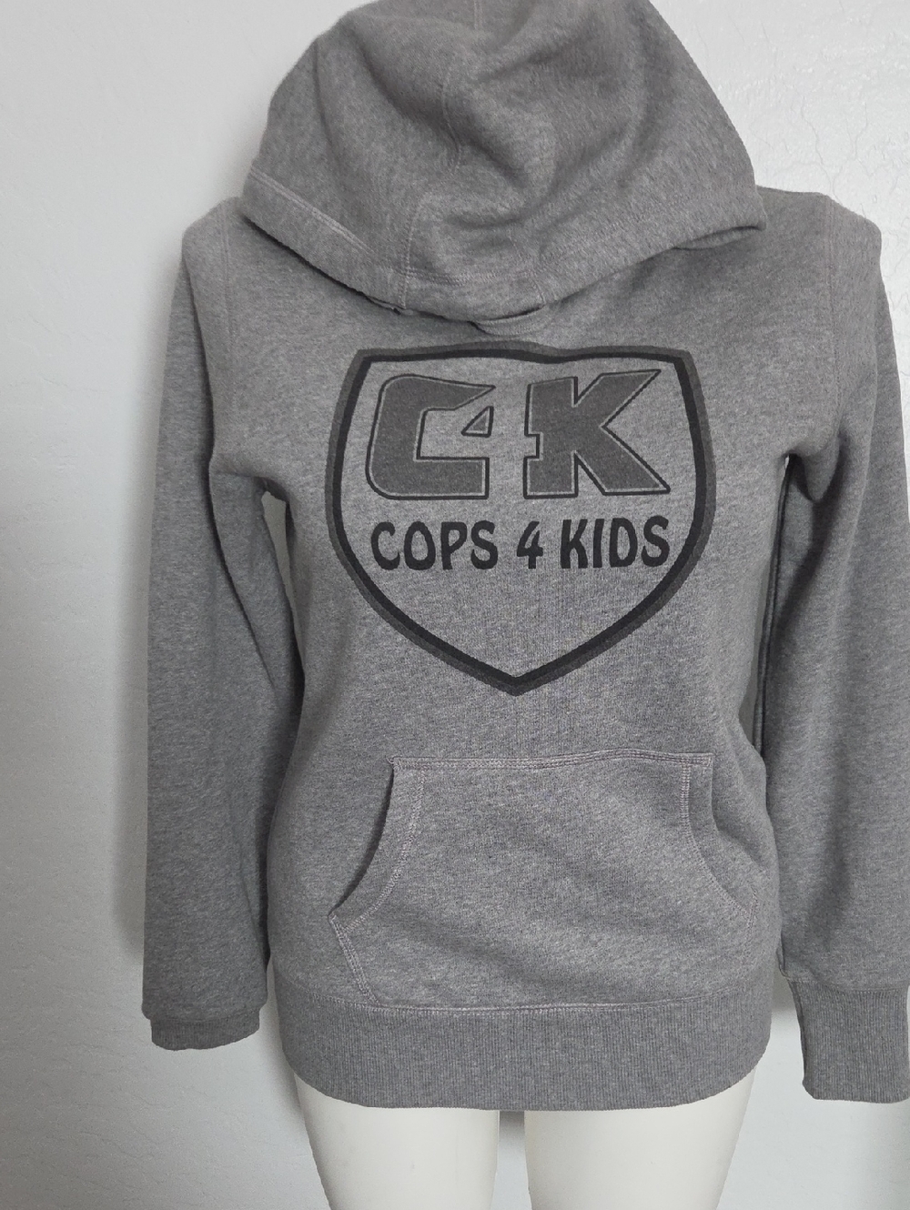 Sport-Tek Gray Womens Hoodie with C4K Shield Graphic